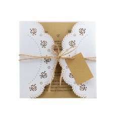 Vellum Paper Elegant Invitation Wedding Supplies Laser Cut Card